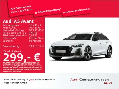 Gebraucht Audi A5 Edition .1 204 PS (150 kW) 2025 Gletscherweiß metallic Kombi