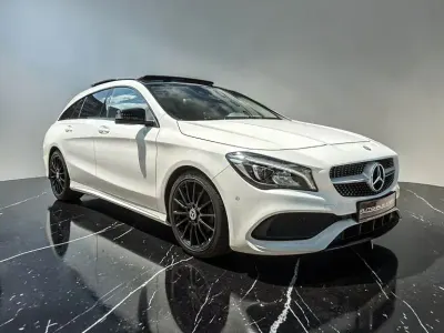 Gebraucht Mercedes CLA220 Shooting Brake AMG line 170 PS (125 kW) 2018 Polarweiss  unilack Kombi