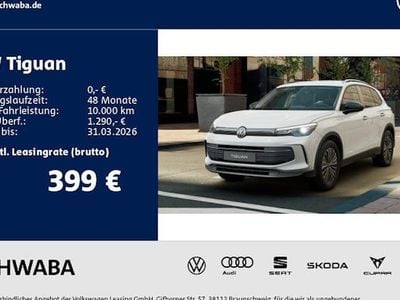 Neu VW Tiguan Life 150 PS (110 kW) 2025 Weiß SUV