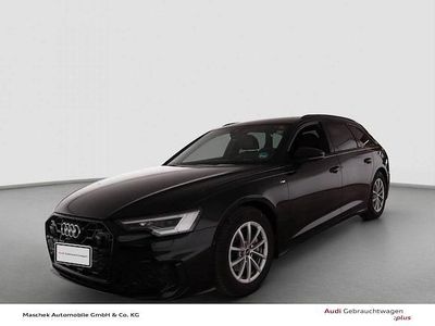 Mythosschwarz metallic Gebraucht 2025 Audi A6 S-Line Kombi | 48.400 € (Fairer Preis)
