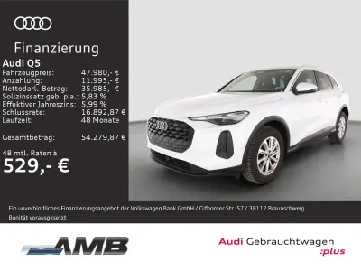 Gebraucht Audi Q5 Sport 204 PS (150 kW) 2025 Gletscherweiß metallic SUV
