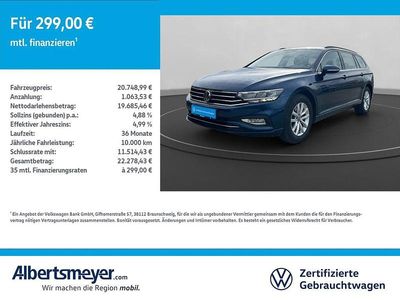 Blau Gebraucht 2021 VW Passat Business Kombi | 20.749 € (Guter Preis)