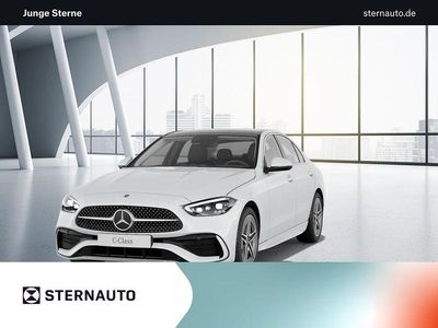 Manufaktur lack manufaktur opalithweiß bright Gebraucht 2020 Mercedes C220 AMG line Limousine | 40.936 €