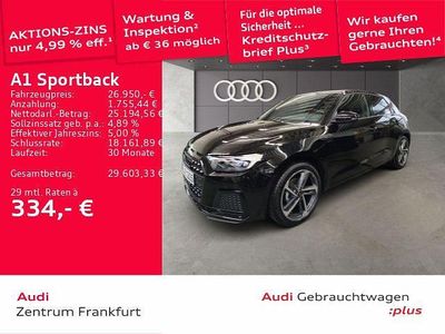 Gebraucht Audi A1 Sportback Advanced 95 PS (69 kW) 2026 Schwarz Kleinwagen
