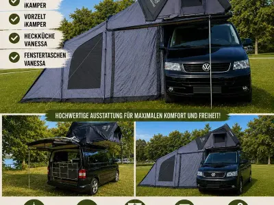 Gebraucht VW Multivan 131 PS (96 kW) 2009 Schwarz Van / Kleinbus