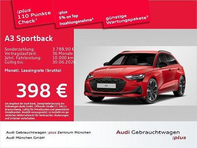 Usata Audi A3 Advanced 150 CV (110 kW) 2024 Rosso Berlina