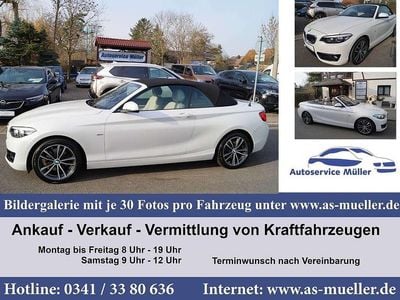 Gebraucht BMW 220 184 PS (135 kW) 2018 Perlmutt weiß metallic (metallic) Cabrio