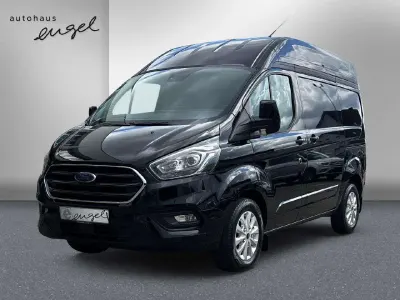 Gebraucht Ford Transit Custom Trend 131 PS (96 kW) 2022 Obsidianschwarz metallic Van / Kleinbus