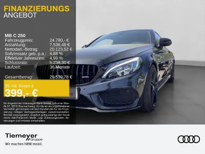 Second-hand Mercedes C250 AMG line 211 CP (155 kW) 2018 Negru Coupe