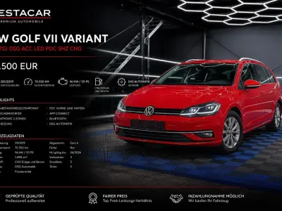 Gebraucht VW Golf VII 131 PS (96 kW) 2019 Rot Kombi