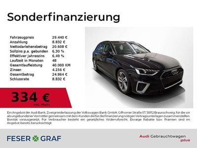 Gebraucht Audi A4 S-Line 204 PS (150 kW) 2023 Mythosschwarz metallic Kombi