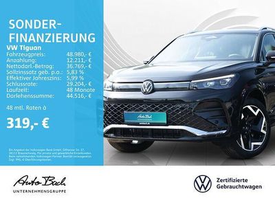 Gebraucht VW Tiguan R-line 193 PS (141 kW) 2024 Deep black perleffekt SUV