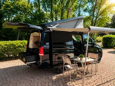 Gebraucht Mercedes V300 Marco Polo 237 PS (174 kW) 2021 Schwarz Van / Kleinbus