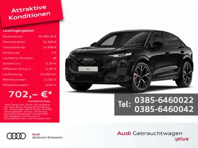 Neu Audi Q3 Sportback Sport 150 PS (110 kW) 2026 Mythosschwarz SUV