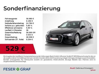 Brillantschwarz Gebraucht 2022 Audi A6 Premium Kombi | 30.980 € (Fairer Preis)