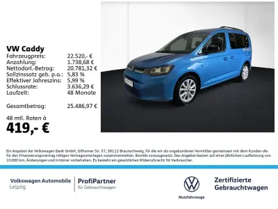 Gebraucht VW Caddy Life 122 PS (89 kW) 2021 Blau Van / Kleinbus