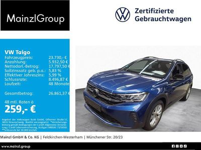 Gebraucht VW Taigo Goal 116 PS (85 kW) 2025 Blau SUV