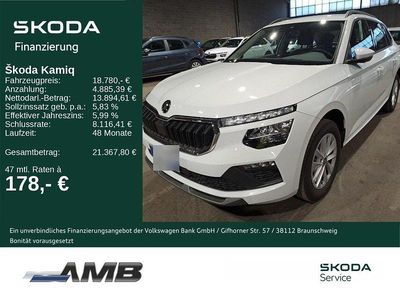 Gebraucht Skoda Kamiq Selection 95 PS (69 kW) 2025 Moonweiß perleffekt SUV