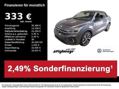 Second-hand VW T-Roc Cabriolet R-line 150 CP (110 kW) 2025 Gri Cabrio