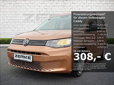 Gebraucht VW Caddy Basis 122 PS (89 kW) 2021 Braun Van / Kleinbus