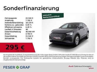 Gebraucht Audi Q4 Sportback e-tron Comfort 150 kW (204 PS) 2022 Kieselgrau SUV