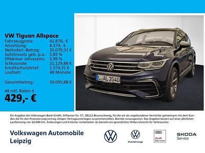 Gebraucht VW Tiguan Allspace R-line 193 PS (141 kW) 2025 Blau SUV