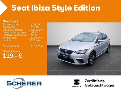 Gebraucht Seat Ibiza Style 116 PS (85 kW) 2024 Urban silber metallic Kleinwagen