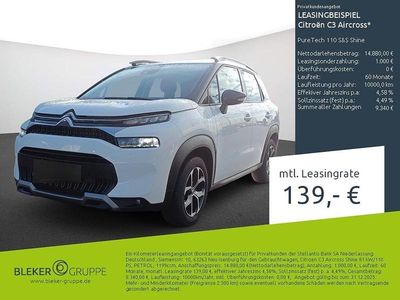 Gebraucht Citroën C3 Aircross PureTech 110 PS (80 kW) 2023 Weiß SUV