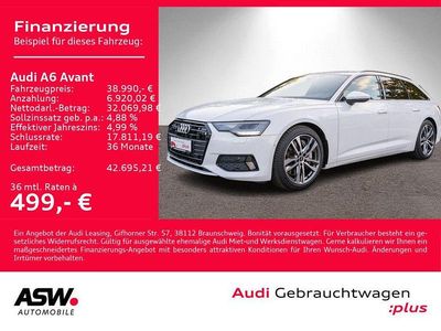Gletscherweiß metallic Gebraucht 2022 Audi A6 Sport Kombi | 38.990 € (Guter Preis)