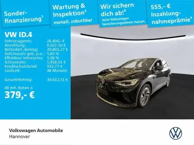 Brugt VW ID.4 Pro Performance 150 kW (204 HK) 2022 Sort SUV