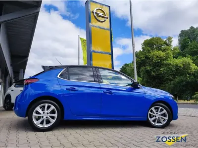 Gebraucht Opel Corsa Elegance 101 PS (74 kW) 2023 Perl blau/voltaik blau Kleinwagen