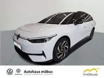 Gebraucht VW ID.7 210 kW (286 PS) 2025 Weiß (gletscherweiß metallic/schwarz) Kombi