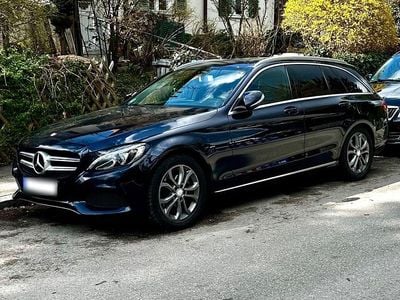 Usata Mercedes C200 Avantgarde 184 CV (135 kW) 2015 Blu Station wagon