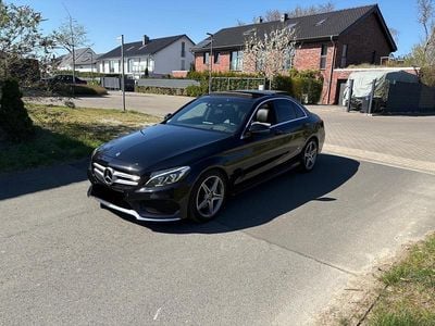 Usata Mercedes C220 AMG 170 CV (125 kW) 2018 Nero Berlina