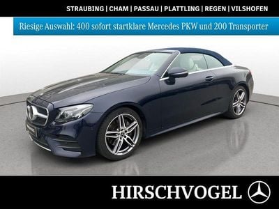Usata Mercedes E220 AMG line 194 CV (142 kW) 2019 Blu Cabrio