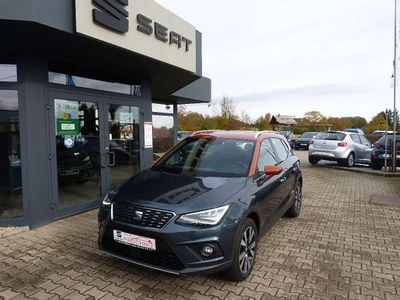 Gebraucht Seat Arona Beats 116 PS (85 kW) 2018 Magnetic grau/eclipse orange m SUV