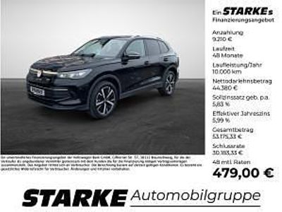 Neu VW Tiguan R-line 193 PS (141 kW) 2025 Schwarz (grenadillschwarz metallic) SUV