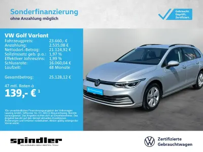 Gebraucht VW Golf VIII Life 131 PS (96 kW) 2023 Reflexsilber metallic Kombi