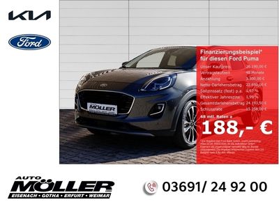 gebraucht Ford Puma 1.0 MHEV Titanium X Rückfahrkamera + Winterpaket + PDCv+h