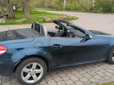 Gebraucht Mercedes SLK200 163 PS (119 kW) 2005 Blau Cabrio