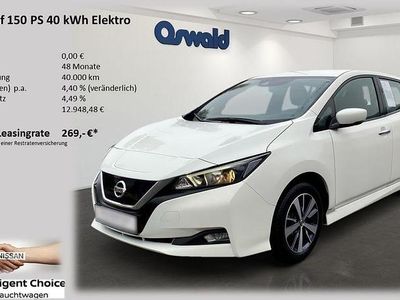 Gebraucht Nissan Leaf Acenta 110 kW (150 PS) 2020 Weiß Kleinwagen