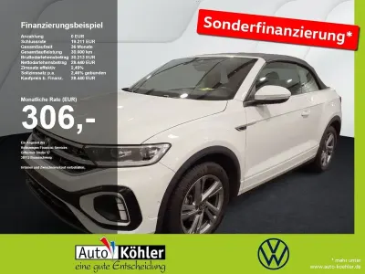 Gebraucht VW T-Roc Cabriolet R-line 150 PS (110 kW) 2025 Schwarz Cabrio