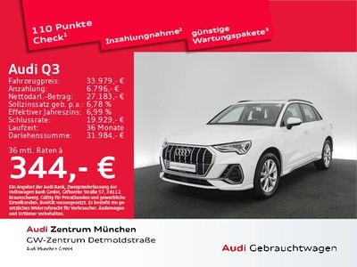 gebraucht Audi Q3 40 TDI qu. S line AHK Pano LED Virtual SitzHzg S tronic