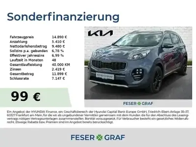Gebraucht Kia Sportage GT-Line 177 PS (130 kW) 2016 Blau SUV