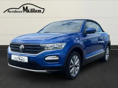 Gebraucht VW T-Roc Cabriolet Style 110 PS (80 kW) 2021 Ravennablau metallic Cabrio