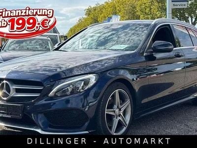 Usata Mercedes C220 AMG line 170 CV (125 kW) 2016 Blu Berlina