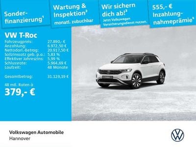 Second-hand VW T-Roc Goal 150 CP (110 kW) 2025 Alb SUV