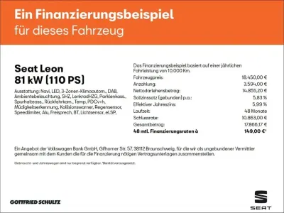 Gebraucht Seat Leon FR 110 PS (80 kW) 2022 Grau Kombi