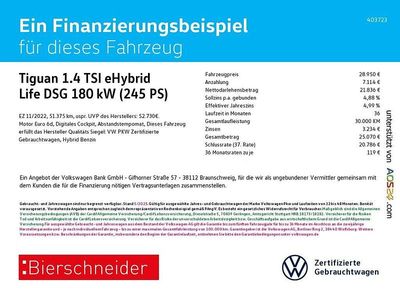 Silber Gebraucht 2022 VW Tiguan Life SUV | 28.950 € (Etwas zu teuer)