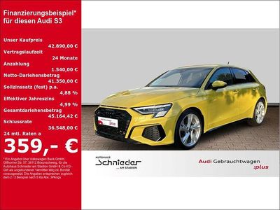 Gelb Gebraucht 2024 Audi S3 Ambiente Limousine | 42.890 € (Fairer Preis)